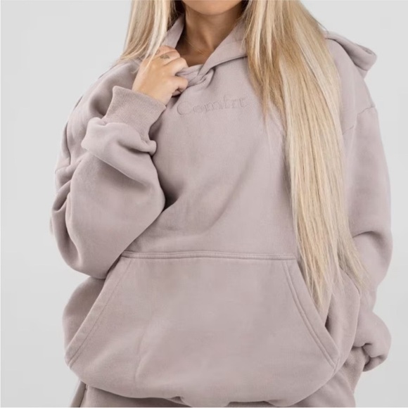 Comfrt Tops - COMFRT SIGNATURE HOODIE BARK GRAYISH PURPLE SIZE XXL Worn Once